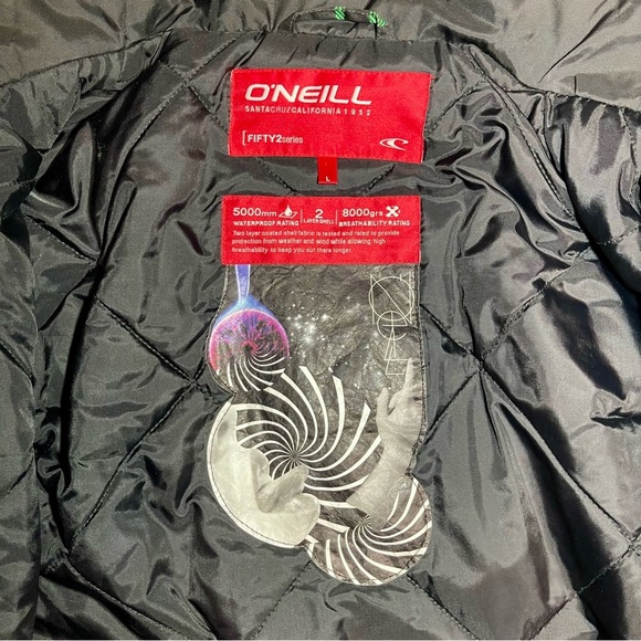 O'NEILL Fifty2 Series Insulated Ski / Snowboard Jacket Juniors Green Size Large - Picture 5 of 15